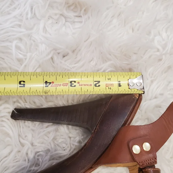 STEVE MADDEN|Womens brown leather platform sandals| Size 7 - Picture 6 of 7